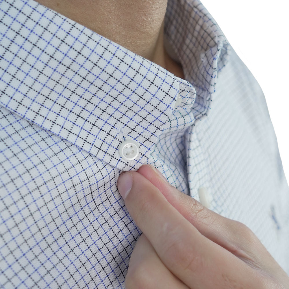 Men’s Cotton Slim Oxford Shirt with Embroidery