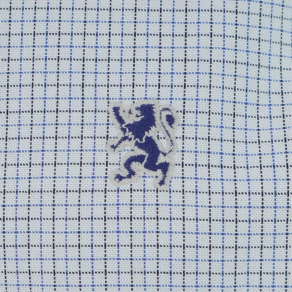 Men’s Cotton Slim Oxford Shirt with Embroidery