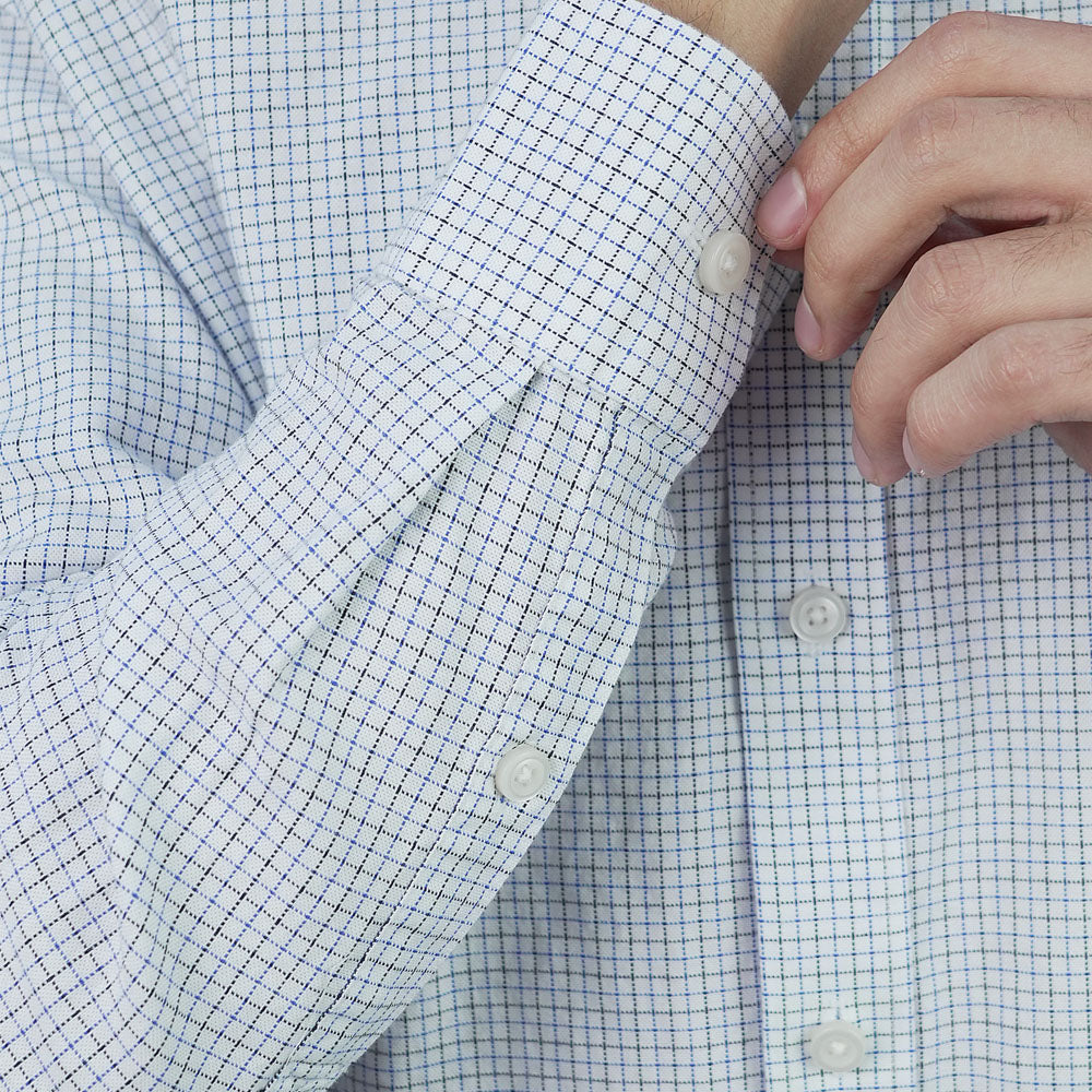 Men’s Cotton Slim Oxford Shirt with Embroidery