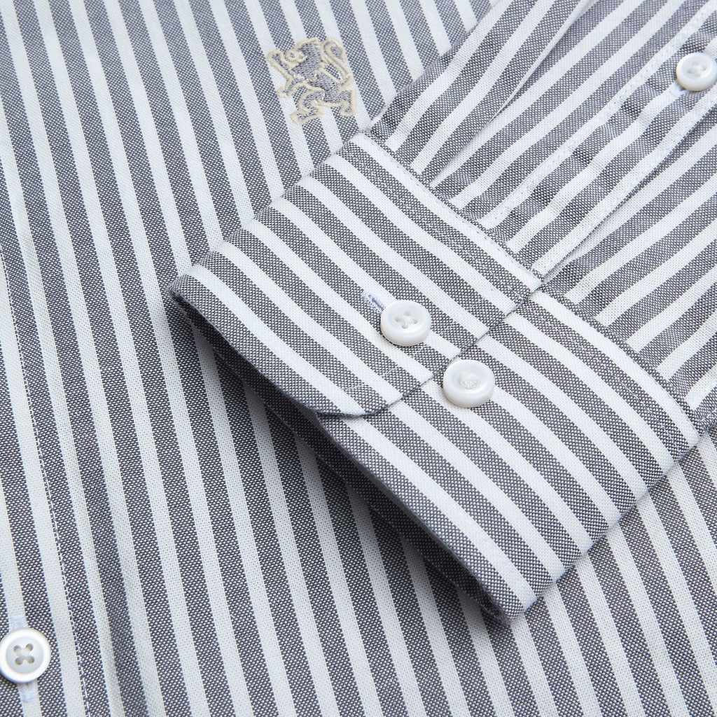 Men’s Cotton Slim Oxford Shirt with Embroidery