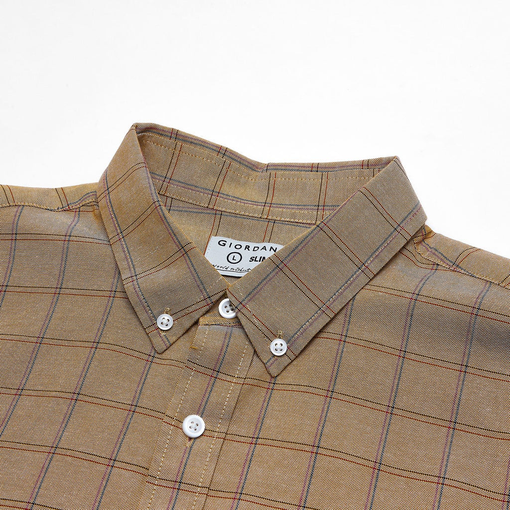Men’s Cotton Slim Oxford Shirt with Embroidery