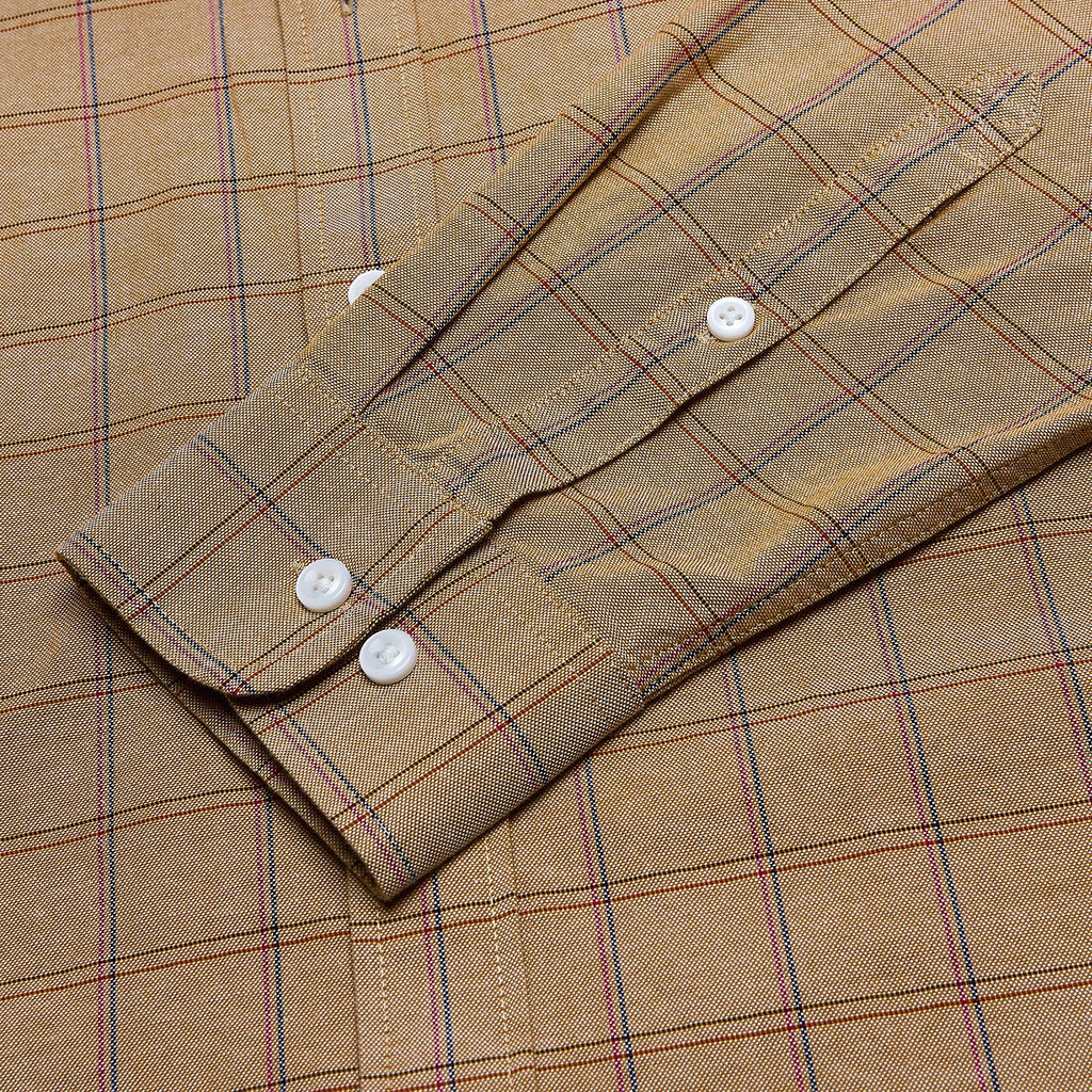 Men’s Cotton Slim Oxford Shirt with Embroidery