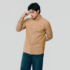 Men’s Cotton Slim Oxford Shirt with Embroidery