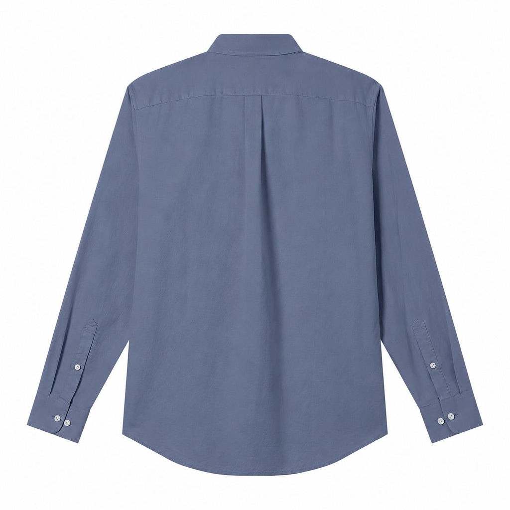 Men’s Cotton Slim Oxford Shirt with Embroidery