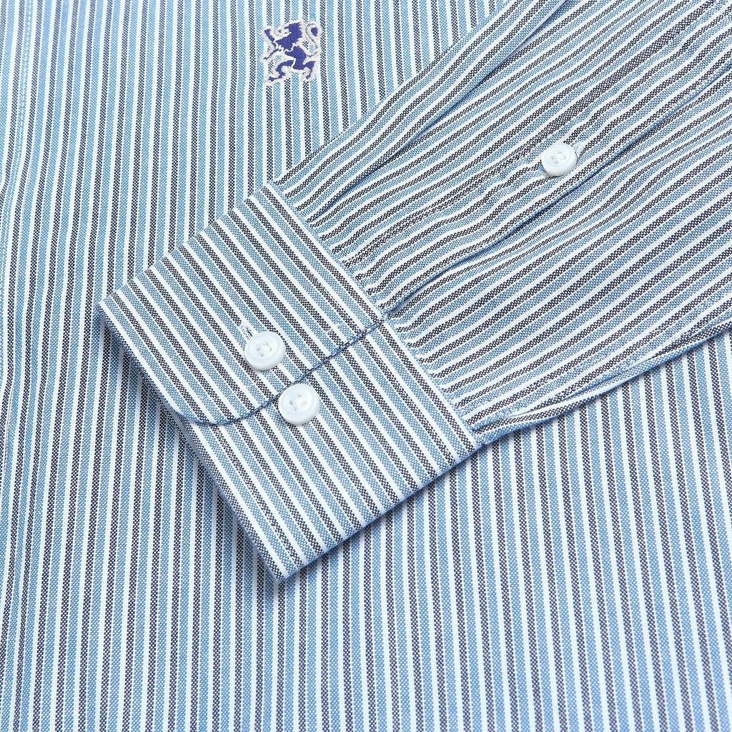 Men’s Cotton Slim Oxford Shirt with Embroidery