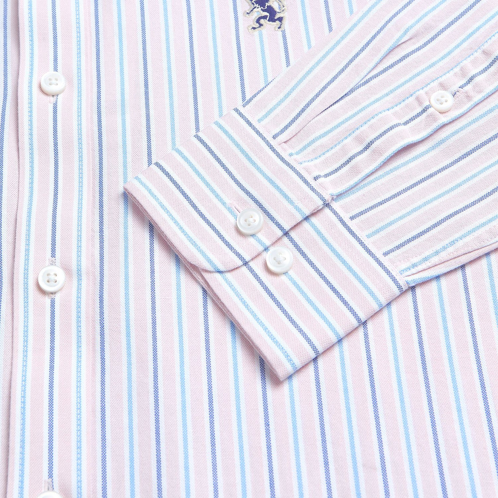 Men’s Cotton Slim Oxford Shirt with Embroidery