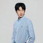 Men’s Cotton Slim Oxford Shirt with Embroidery