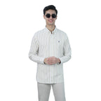 Men’s Cotton Slim Oxford Shirt with Embroidery