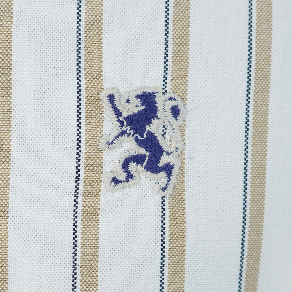 Men’s Cotton Slim Oxford Shirt with Embroidery