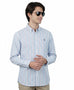 Men’s Cotton Slim Oxford Shirt with Embroidery