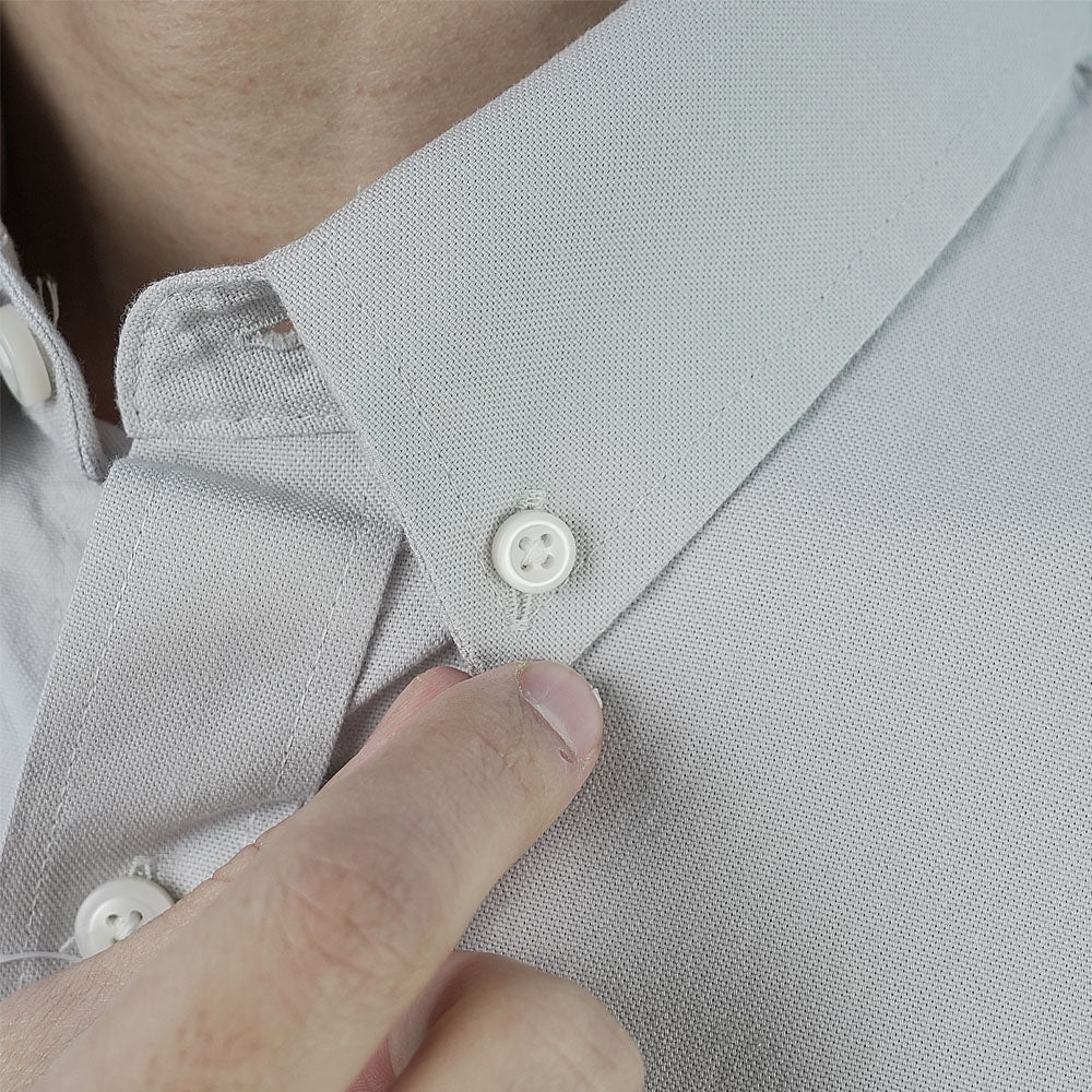 Men’s Cotton Slim Oxford Shirt with Embroidery