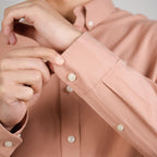 Men’s Cotton Slim Oxford Shirt with Embroidery