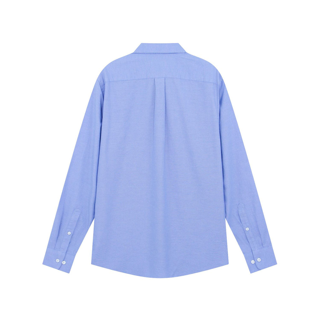 Men’s Cotton Slim Oxford Shirt with Embroidery