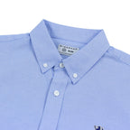 Men’s Cotton Slim Oxford Shirt with Embroidery
