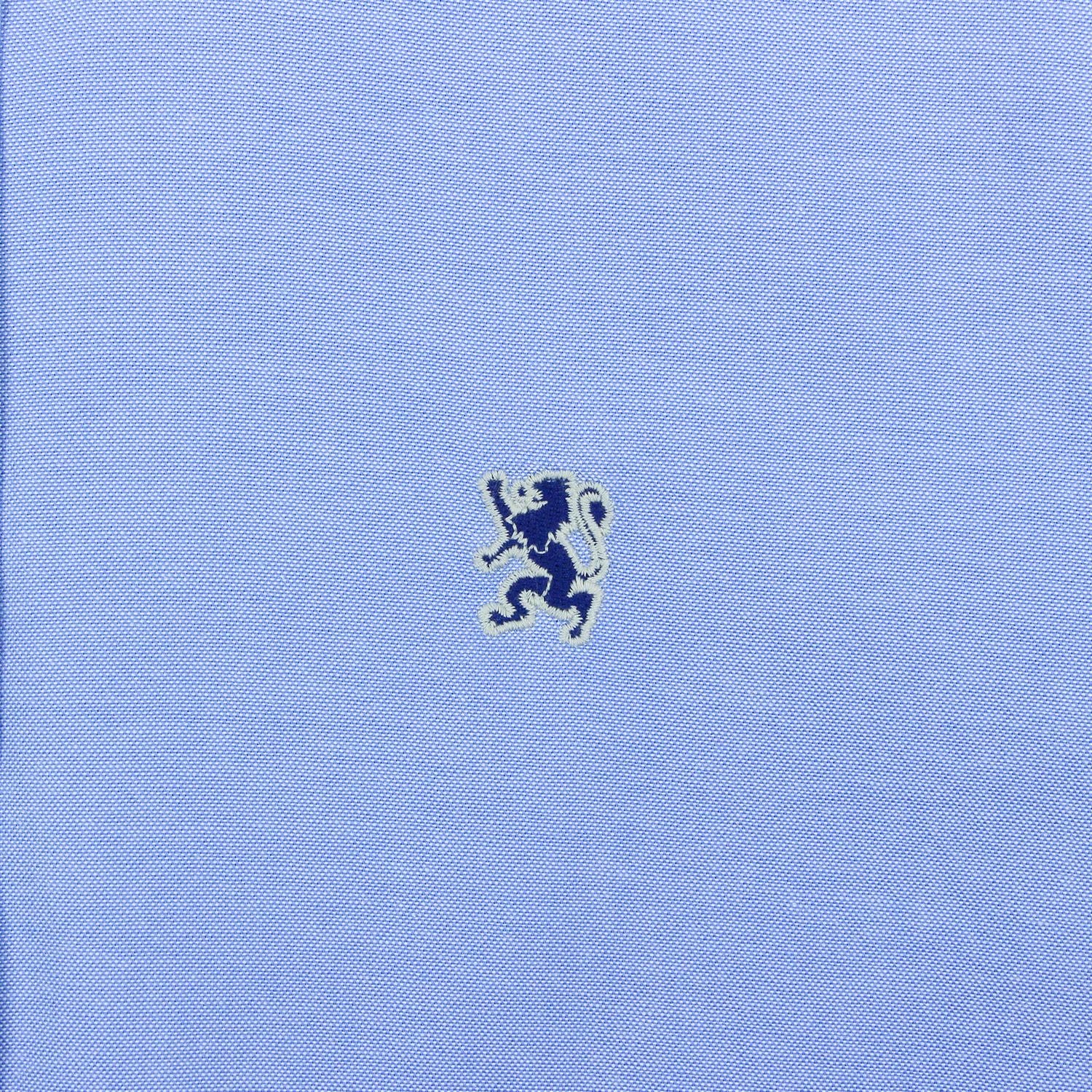 Men’s Cotton Slim Oxford Shirt with Embroidery