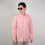 Men’s Cotton Slim Oxford Shirt with Embroidery