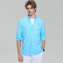 Men’s Cotton Slim Oxford Shirt with Embroidery