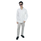 Men Slim Cotton Oxford Shirt