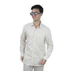 Men Slim Cotton Oxford Shirt