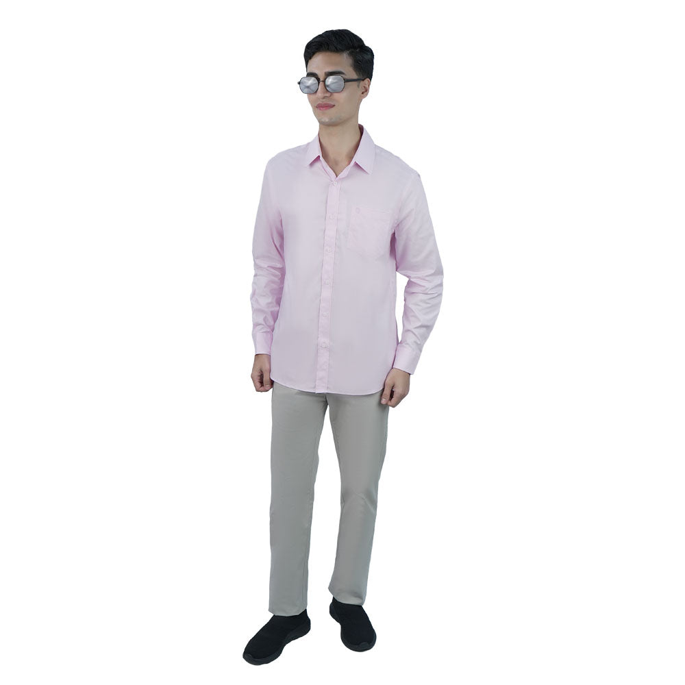 Men Slim Cotton Oxford Shirt