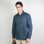 Men Slim Cotton Oxford Shirt