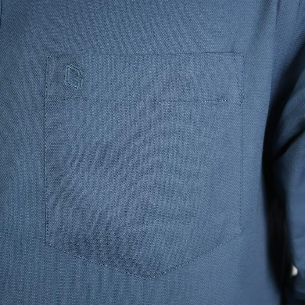 Men Slim Cotton Oxford Shirt