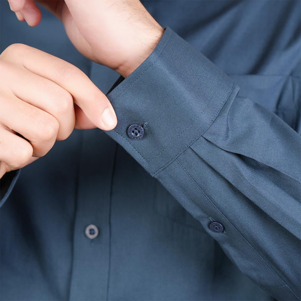 Men Slim Cotton Oxford Shirt