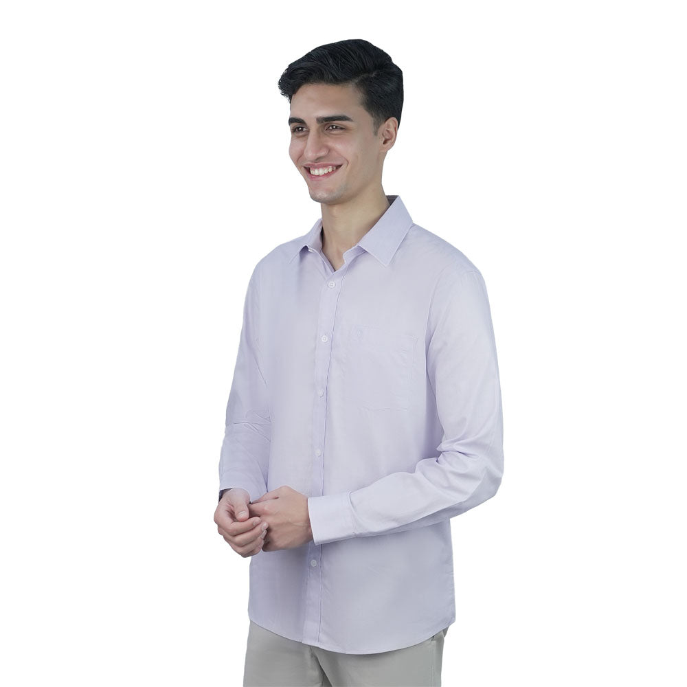 Men Slim Cotton Oxford Shirt