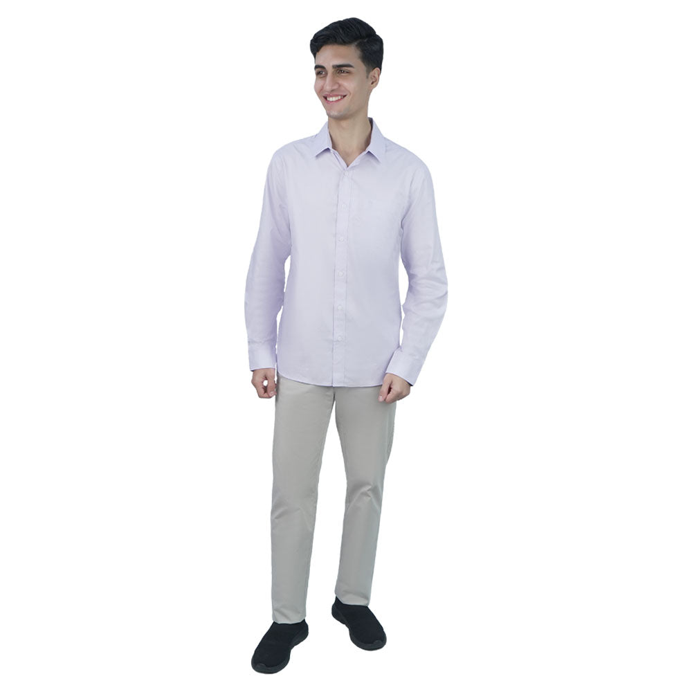 Men Slim Cotton Oxford Shirt