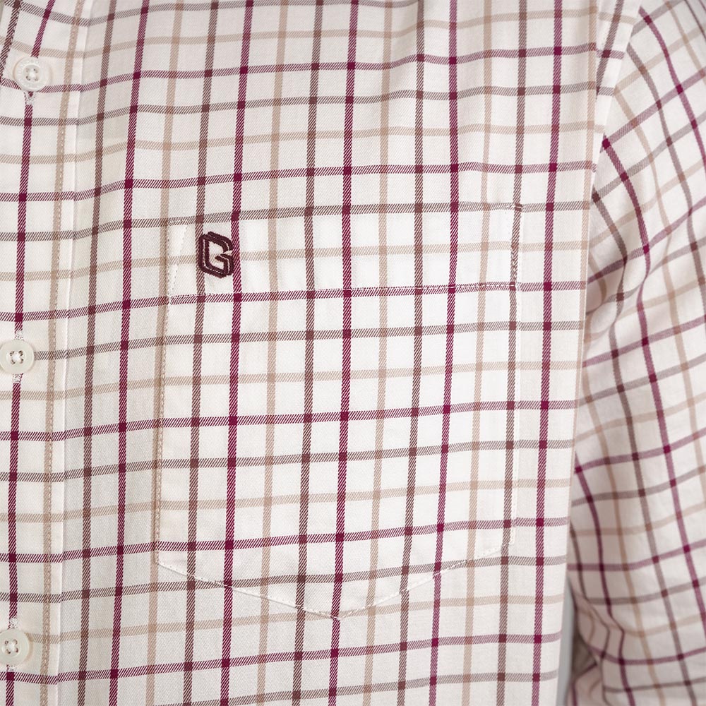 Men's Washed Cotton Band Collar Shirt