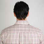 Men's Washed Cotton Band Collar Shirt