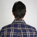 Men's Washed Cotton Band Collar Shirt