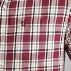 Men's Washed Cotton Band Collar Shirt