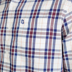 Men's Washed Cotton Band Collar Shirt