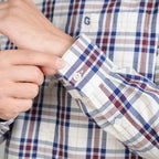 Men's Washed Cotton Band Collar Shirt