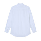Men Slim Cotton Embroidered Oxford Shirt