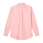 Men Slim Cotton Embroidered Oxford Shirt