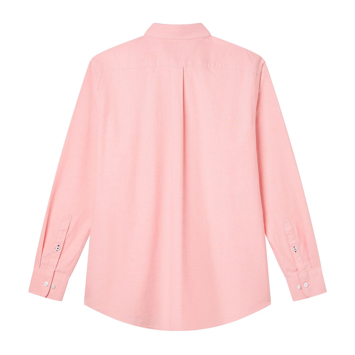 Men Slim Cotton Embroidered Oxford Shirt