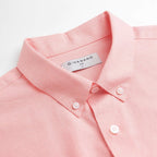 Men Slim Cotton Embroidered Oxford Shirt