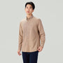 Men Slim Cotton Embroidered Oxford Shirt
