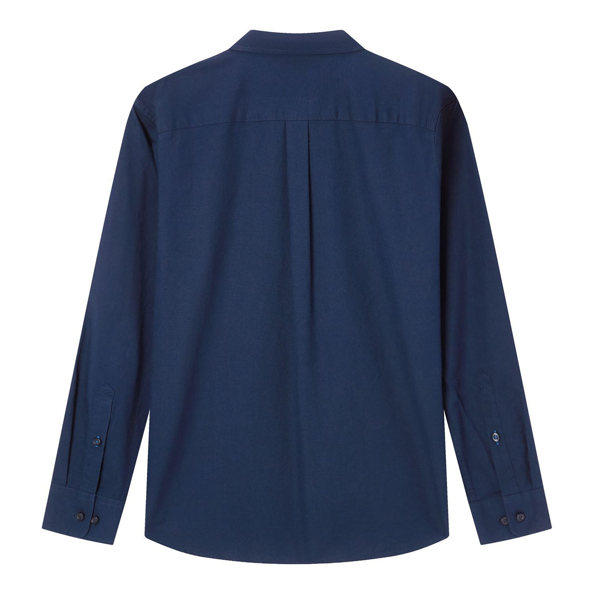Men Slim Cotton Embroidered Oxford Shirt