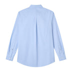 Men Slim Cotton Embroidered Oxford Shirt