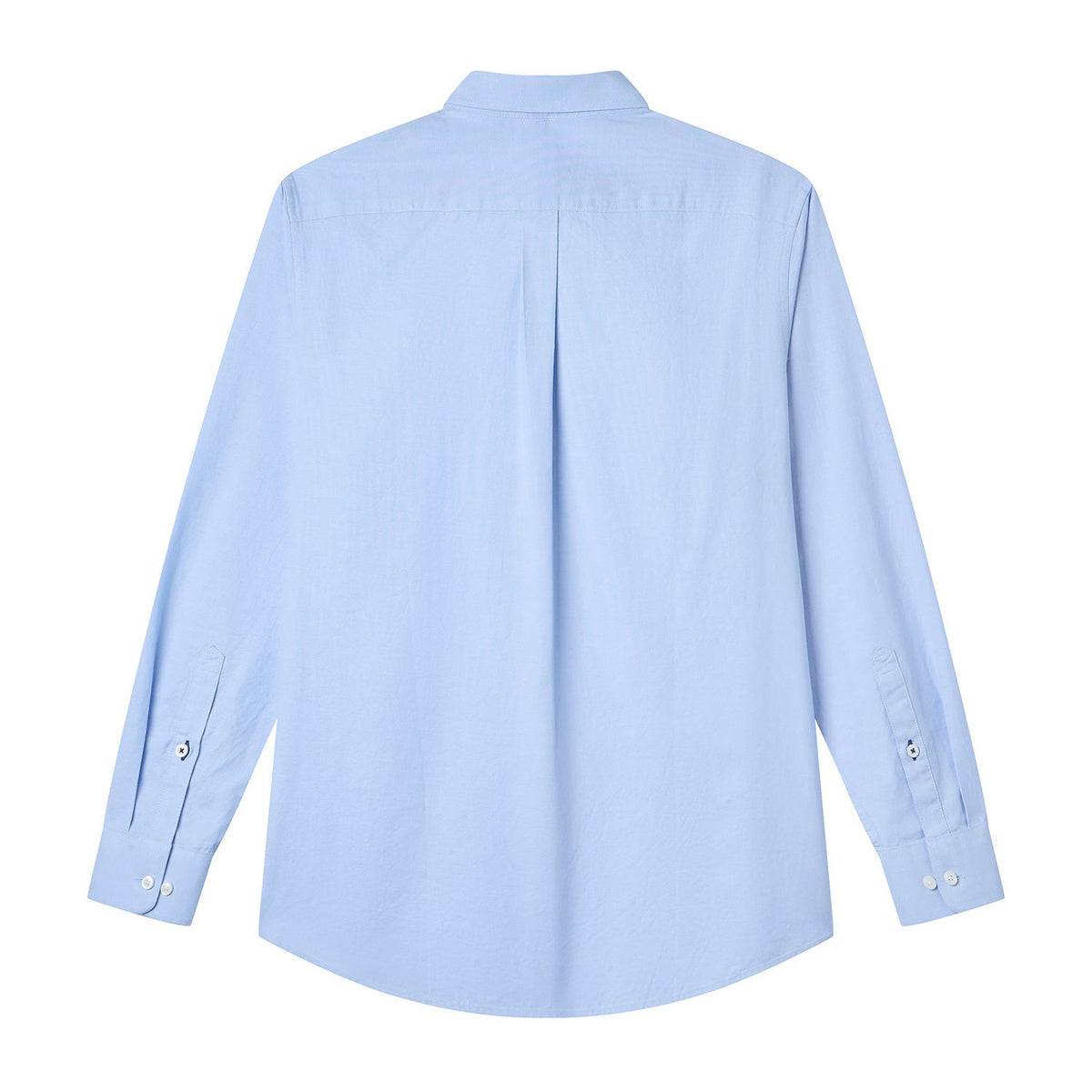 Men Slim Cotton Embroidered Oxford Shirt