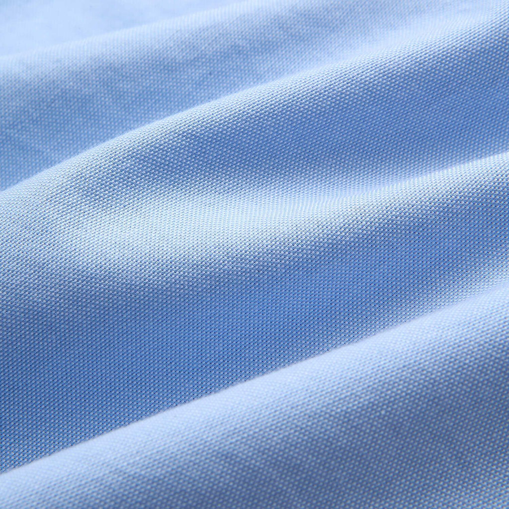 Men Slim Cotton Embroidered Oxford Shirt