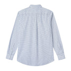 Men Slim Cotton Embroidered Oxford Shirt