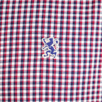 Men Slim Cotton Embroidered Oxford Shirt