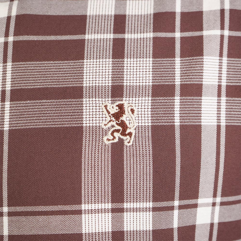 Men Slim Cotton Embroidered Oxford Shirt