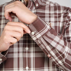 Men Slim Cotton Embroidered Oxford Shirt