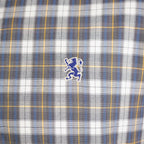 Men Slim Cotton Embroidered Oxford Shirt
