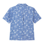 Men's Relaxed Linen Cotton Printed Shirt